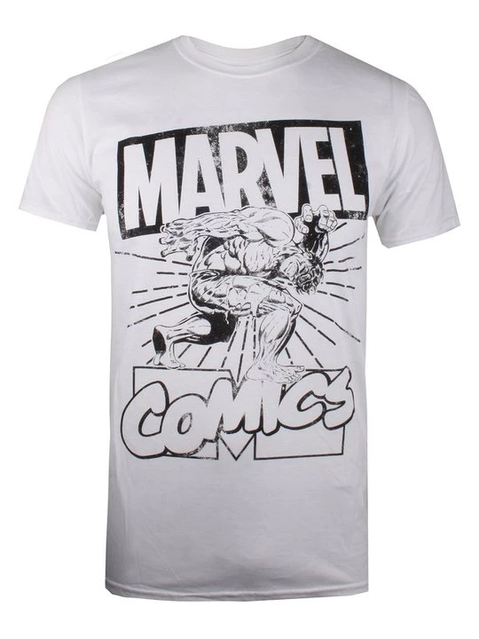 Foto van product T-shirt print Marvel wit