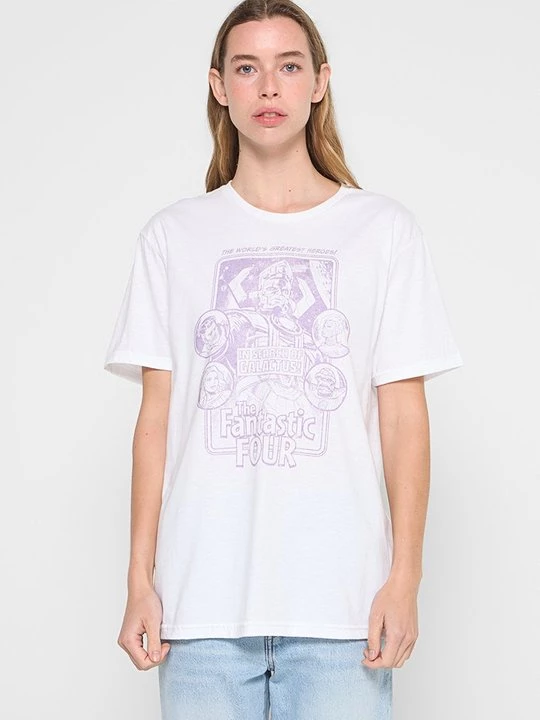 Foto van product T-shirt print Marvel wit