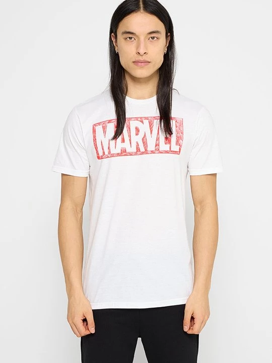 Foto van product T-shirt print Marvel wit