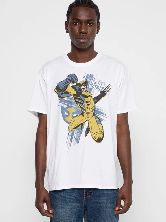 Foto van product T-shirt print Marvel wit