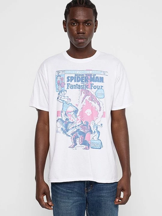 Foto van product T-shirt print Marvel wit