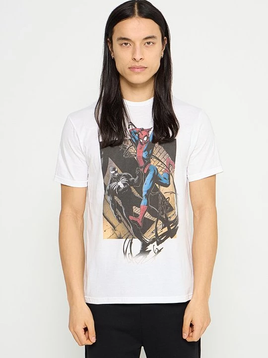 Foto van product T-shirt print Marvel wit