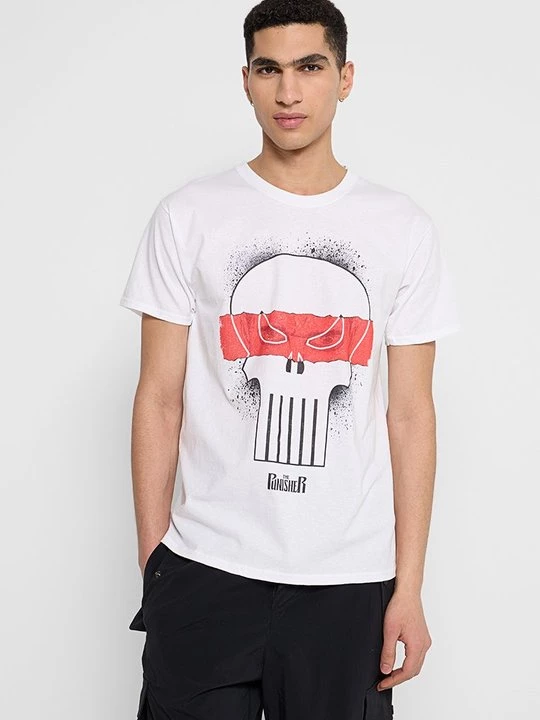 Foto van product T-shirt print Marvel wit