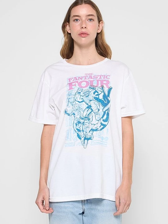 Foto van product T-shirt print Marvel wit