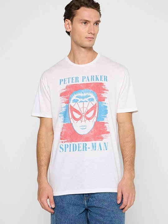 Foto van product T-shirt print Marvel wit