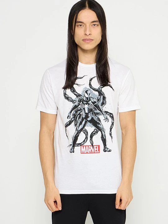 Foto van product T-shirt print Marvel wit