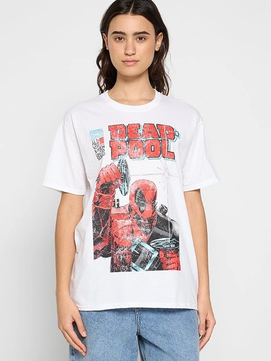 Foto van product T-shirt print Marvel wit