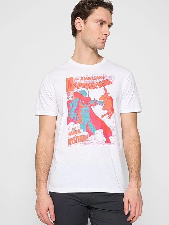 Foto van product T-shirt print Marvel wit