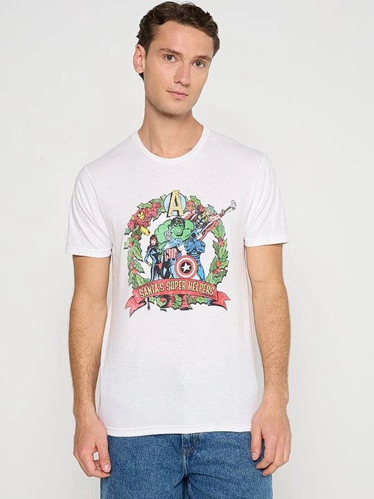 Foto van product T-shirt print Marvel wit