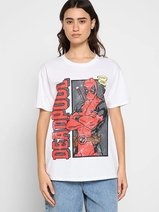 Foto van product T-shirt print Marvel wit