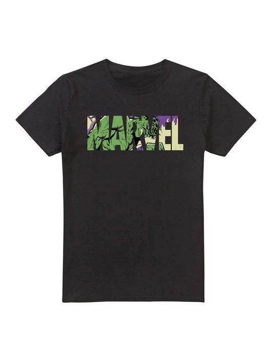 Foto van product T-shirt print Marvel zwart
