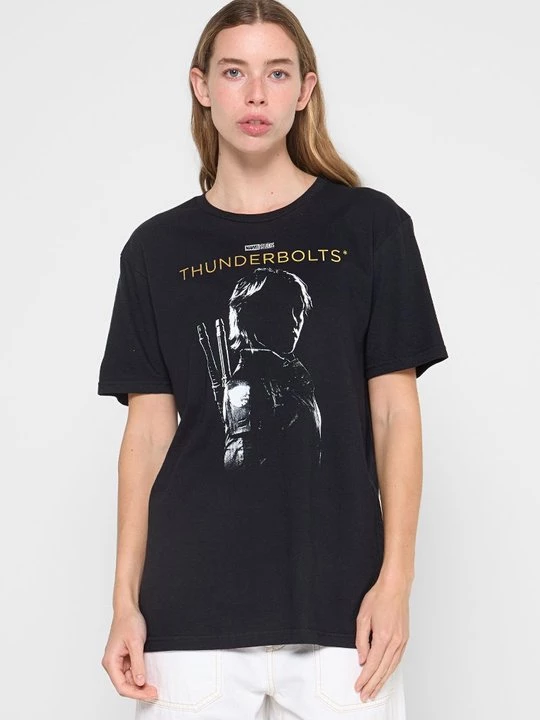 Foto van product T-shirt print Marvel zwart
