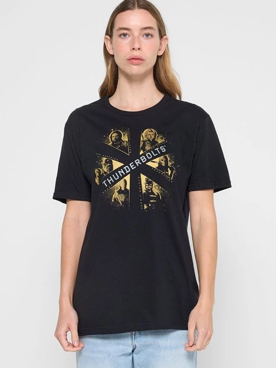Foto van product T-shirt print Marvel zwart