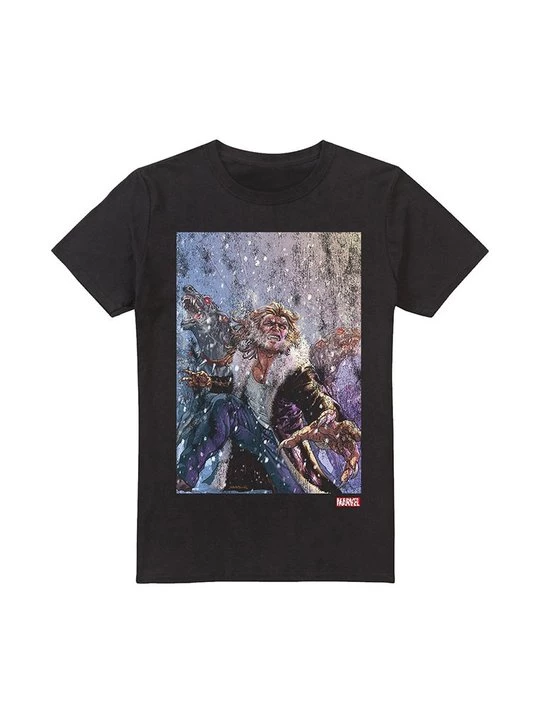 Foto van product T-shirt print Marvel zwart