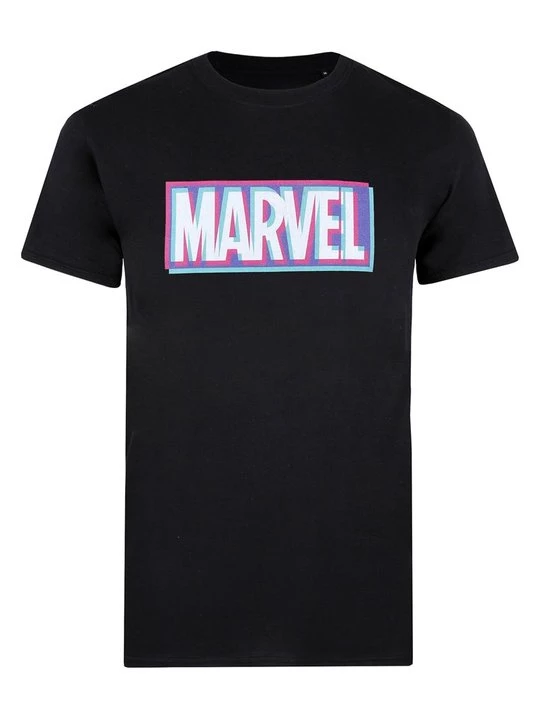 Foto van product T-shirt print Marvel zwart