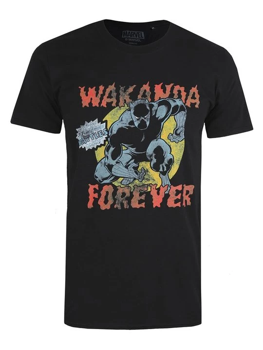 Foto van product T-shirt print Marvel zwart