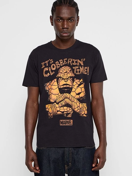 Foto van product T-shirt print Marvel zwart