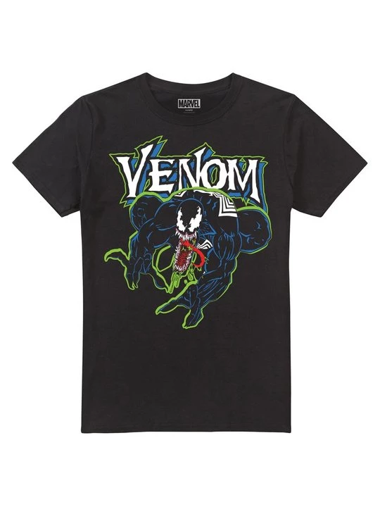 Foto van product T-shirt print Marvel zwart