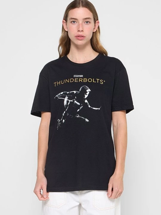 Foto van product T-shirt print Marvel zwart
