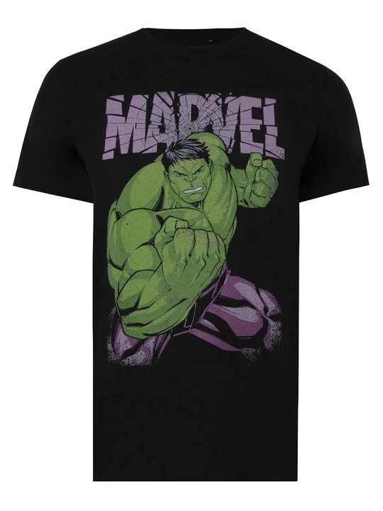 Foto van product T-shirt print Marvel zwart
