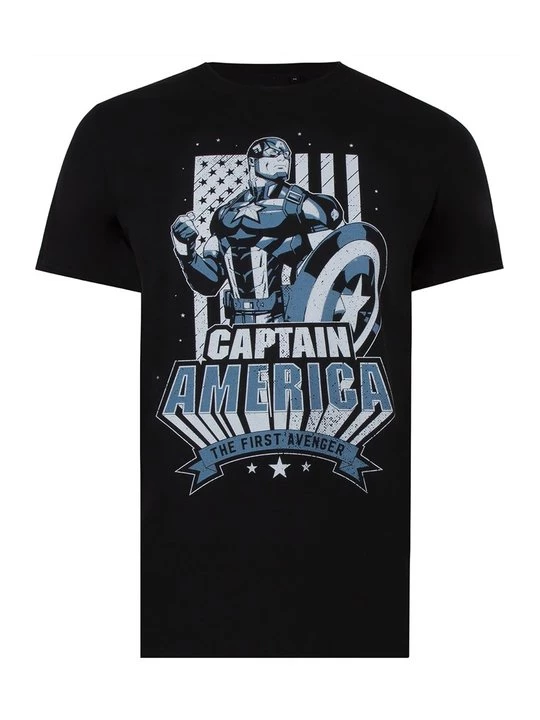 Foto van product T-shirt print Marvel zwart