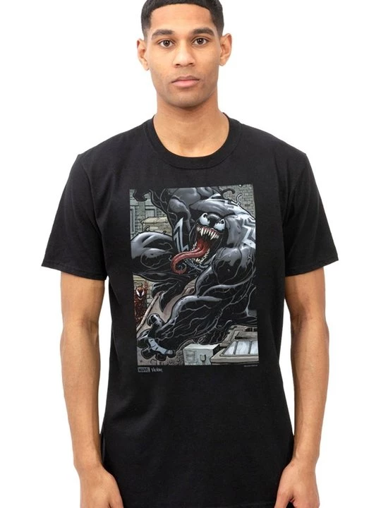 Foto van product T-shirt print Marvel zwart