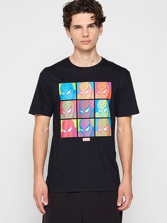 Foto van product T-shirt print Marvel zwart