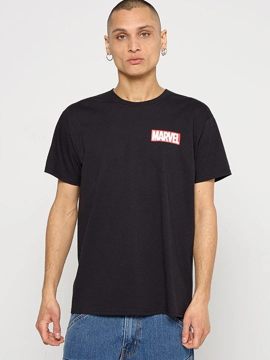 Foto van product T-shirt print Marvel zwart