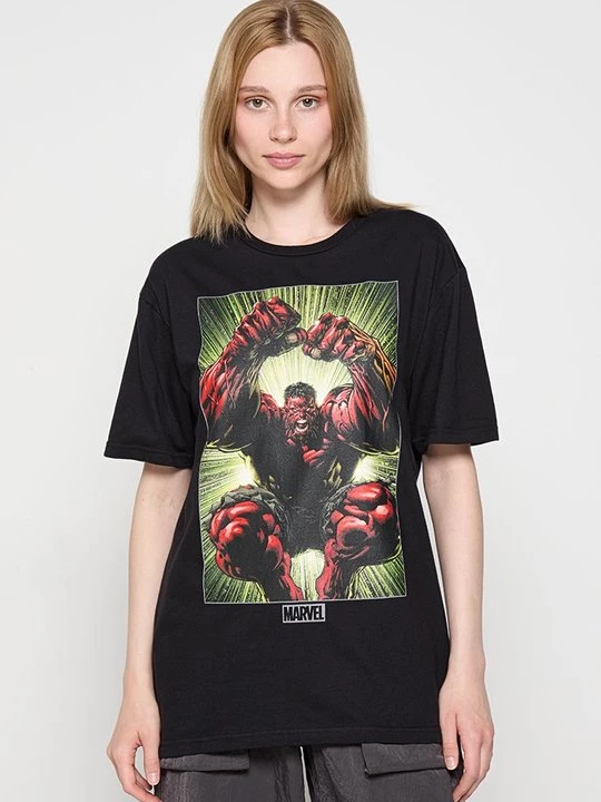 Foto van product T-shirt print Marvel zwart