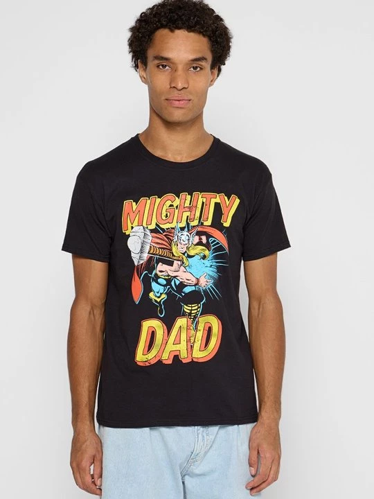 Foto van product T-shirt print Marvel zwart