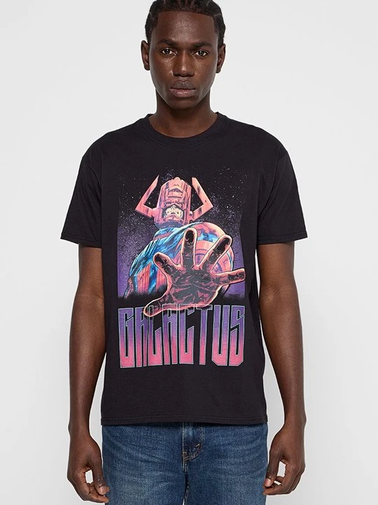 Foto van product T-shirt print Marvel zwart