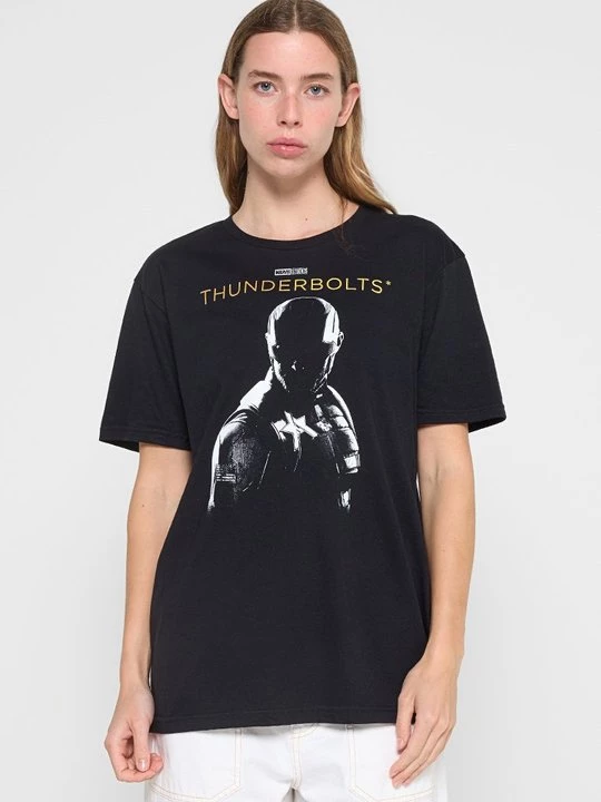 Foto van product T-shirt print Marvel zwart