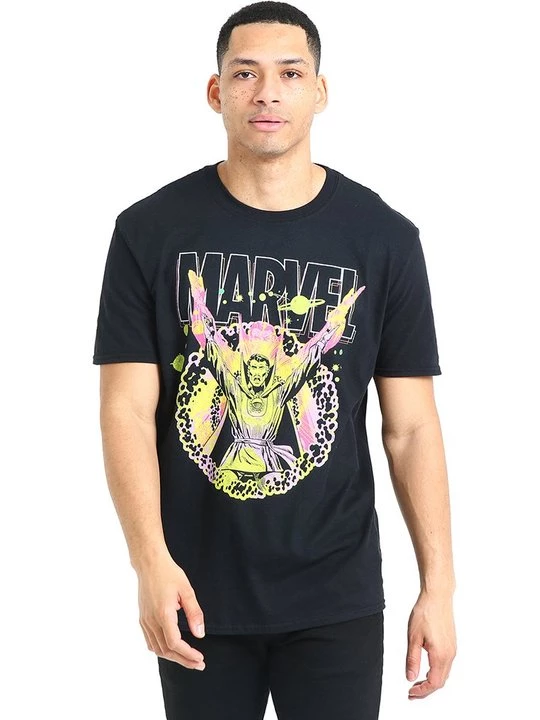 Foto van product T-shirt print Marvel zwart