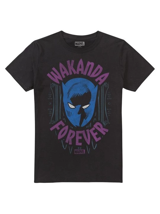 Foto van product T-shirt print Marvel zwart