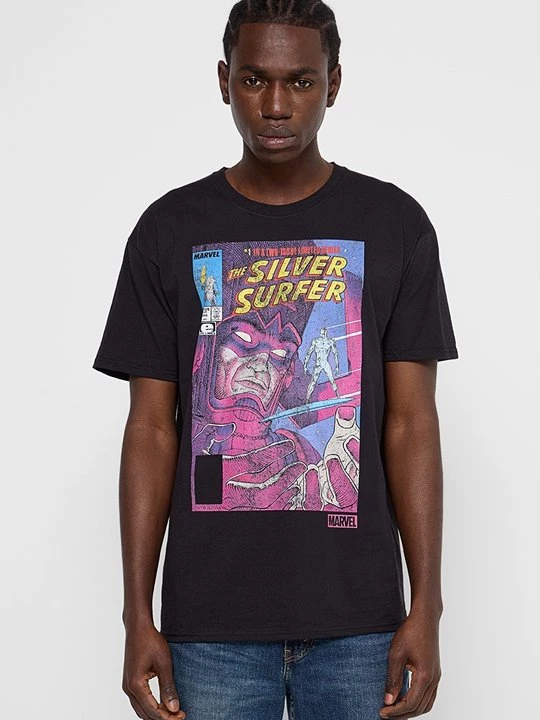 Foto van product T-shirt print Marvel zwart