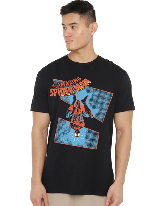 Foto van product T-shirt print Marvel zwart