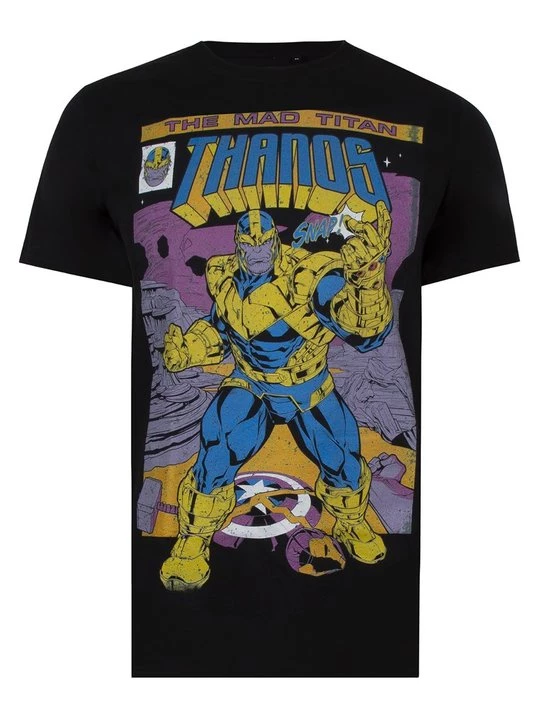 Foto van product T-shirt print Marvel zwart