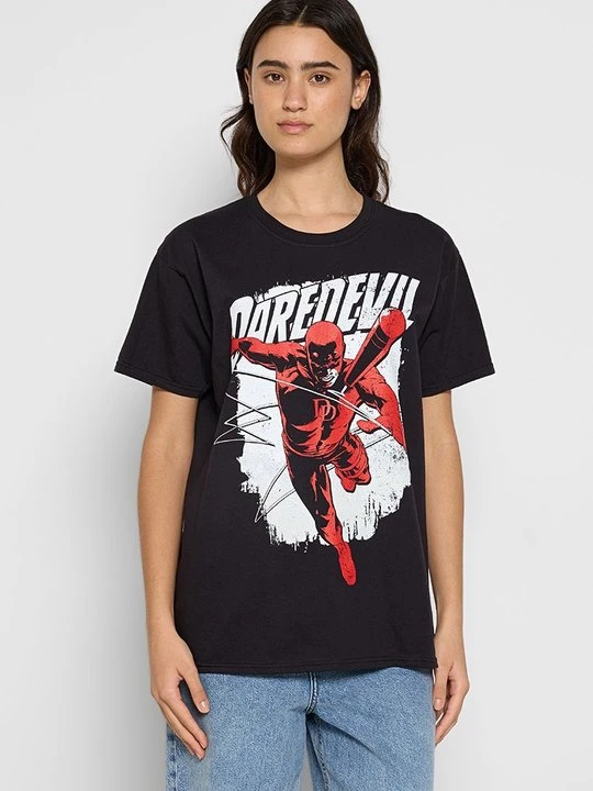 Foto van product T-shirt print Marvel zwart