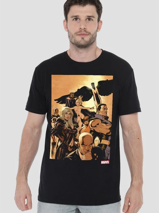 Foto van product T-shirt print Marvel zwart