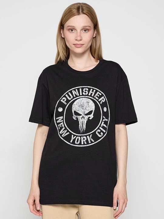 Foto van product T-shirt print Marvel zwart