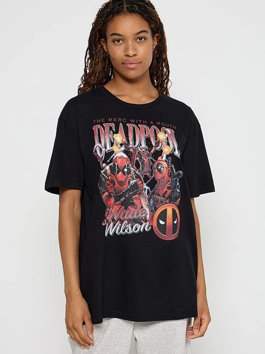 Foto van product T-shirt print Marvel zwart