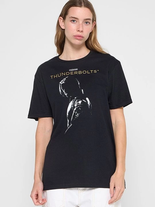 Foto van product T-shirt print Marvel zwart