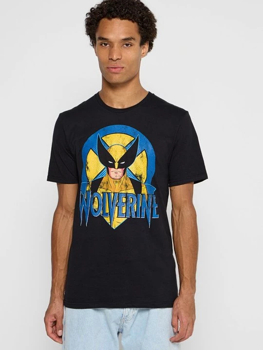 Foto van product T-shirt print Marvel zwart
