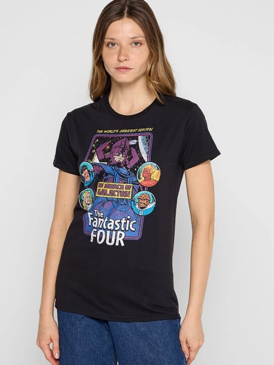 Foto van product T-shirt print Marvel zwart
