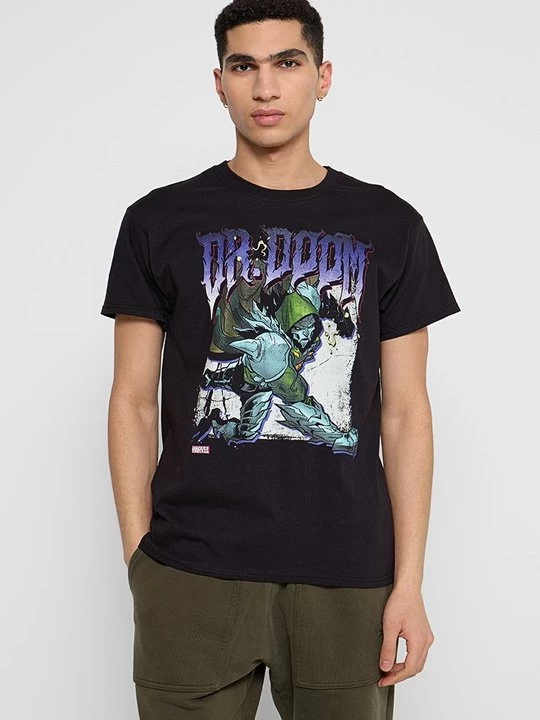 Foto van product T-shirt print Marvel zwart