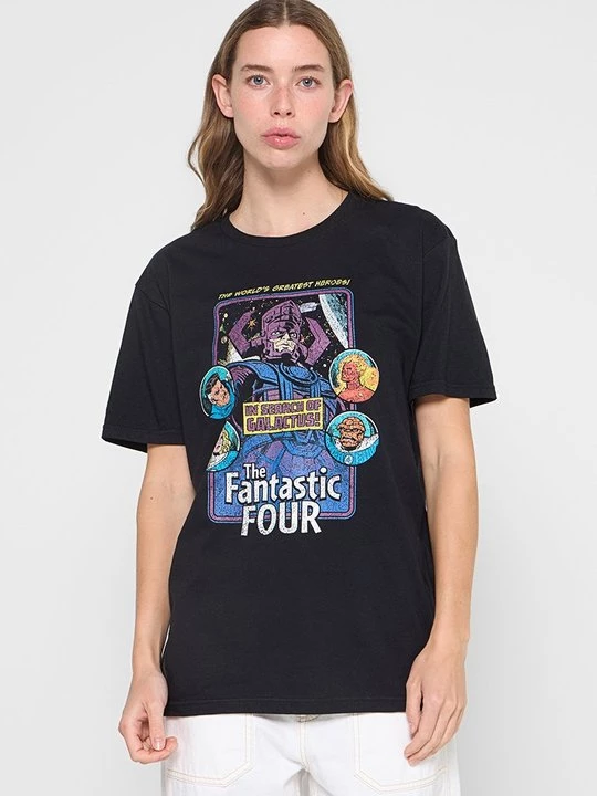 Foto van product T-shirt print Marvel zwart