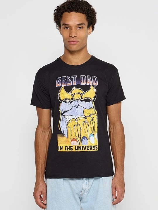 Foto van product T-shirt print Marvel zwart