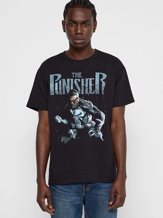 Foto van product T-shirt print Marvel zwart