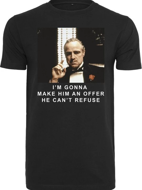 Foto van product T-shirt print MERCHCODE zwart