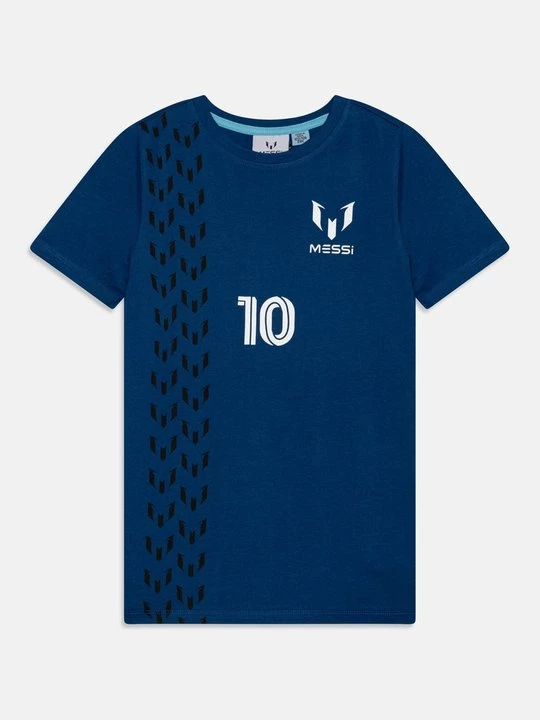 Foto van product T-shirt print Messi blauw